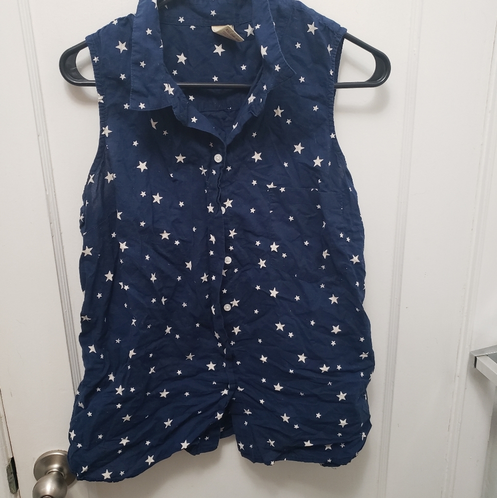 Blue star tank top